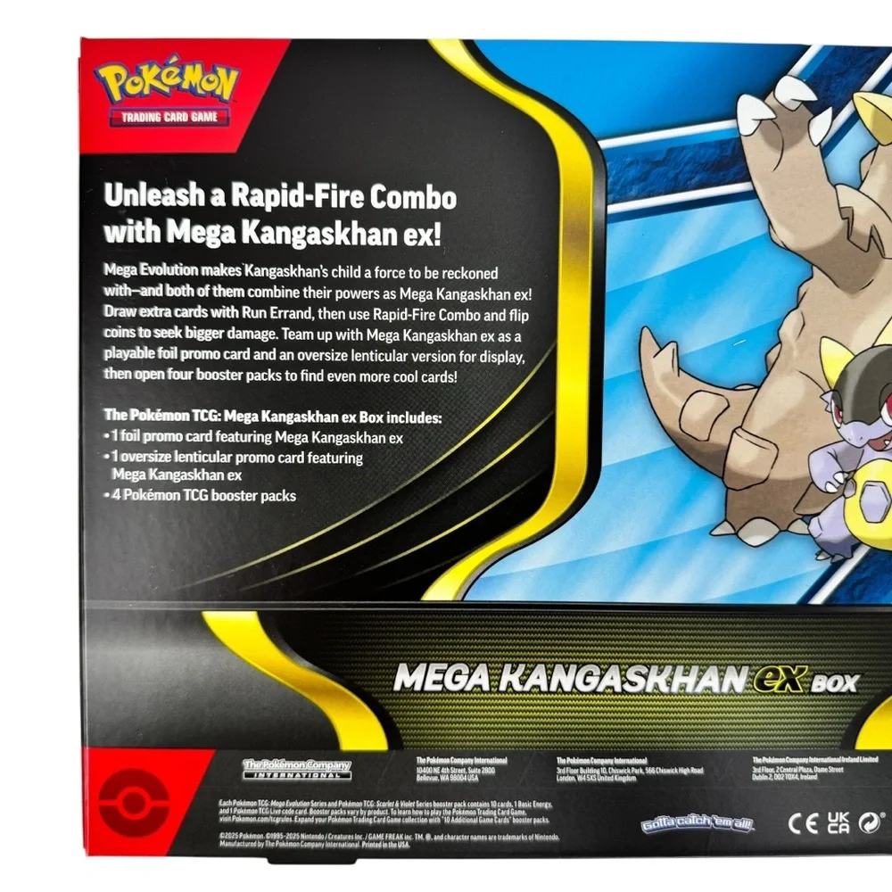 Pokemon Mega Kangaskhan EX Box - Blue Yellow Black